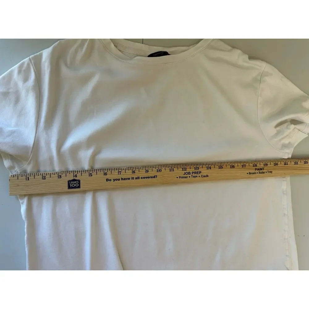 Banana Republic Mens White T-Shirt 100 Cotton Crew Neck Short Sleeve Basic M